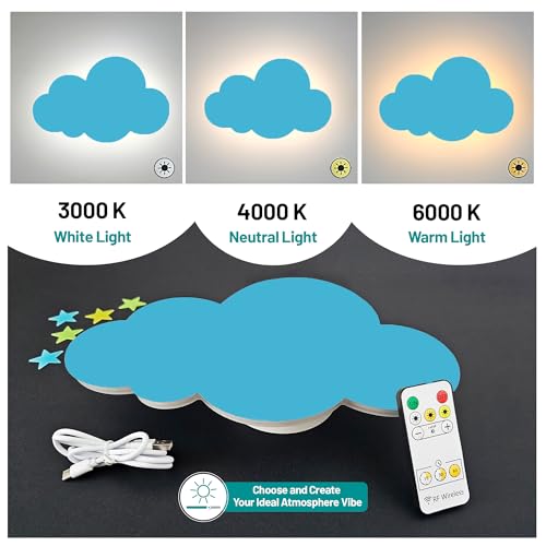 Lámpara de Nube Recargable con Control Remoto y Timer miniatura 6