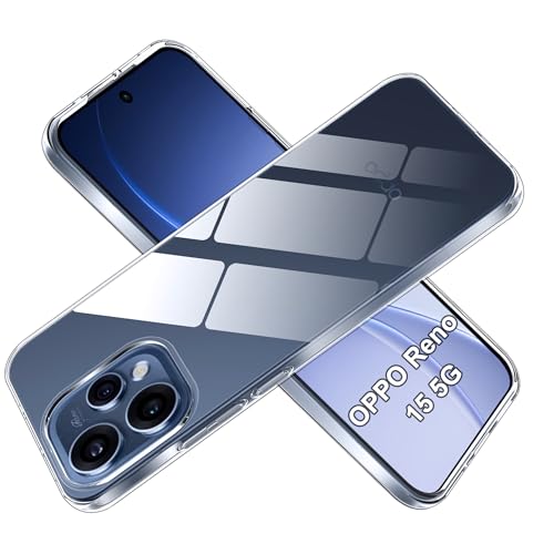 Fitudoos Cover per OPPO Reno 15 5G, Custodia Sottile in TPU Morbido, Silicone Liquido Premium Custodia Protettiva - Trasparente.