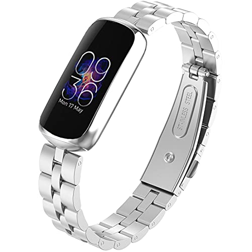 Correa metálica compatible para Fitbit Luxe acero inoxidable