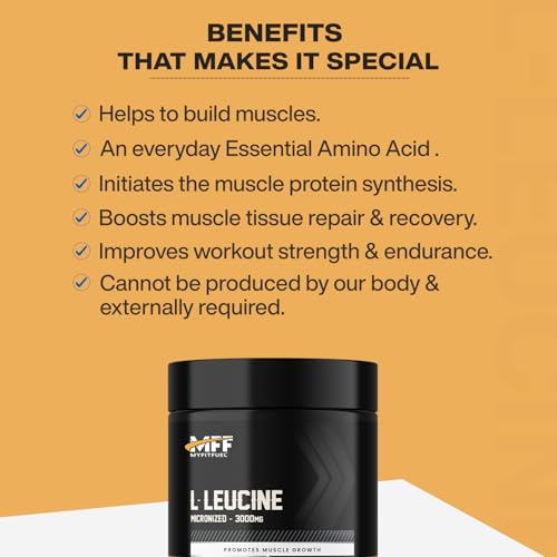 Image of MyFitFuel L-Leucine (3000mg) Amino Acid, 120 Tablets