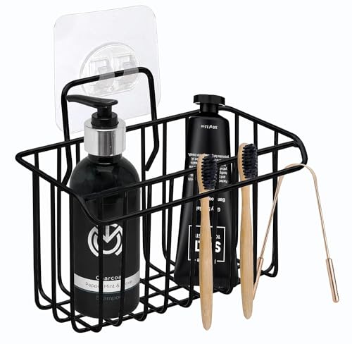 Image of BHARANI MART- Self-Adhesive Bathroom Corner Shelf || Soap Holder || Shower Shelf || Kitchen Rack & Holder || Sink Holder (GI Metal, Powder Coated Finish) (2 Pcs, Sink Holder)