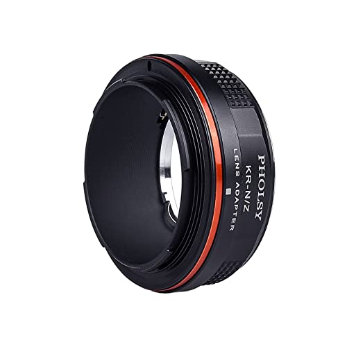 PHOLSY Lens Mount Adapter Compatible with Konica AR Lens to Nikon Z Mount Camera Body Compatible with Nikon Z fc, Z30, Z9, Z8, Z6, Z7, Z5, Z50