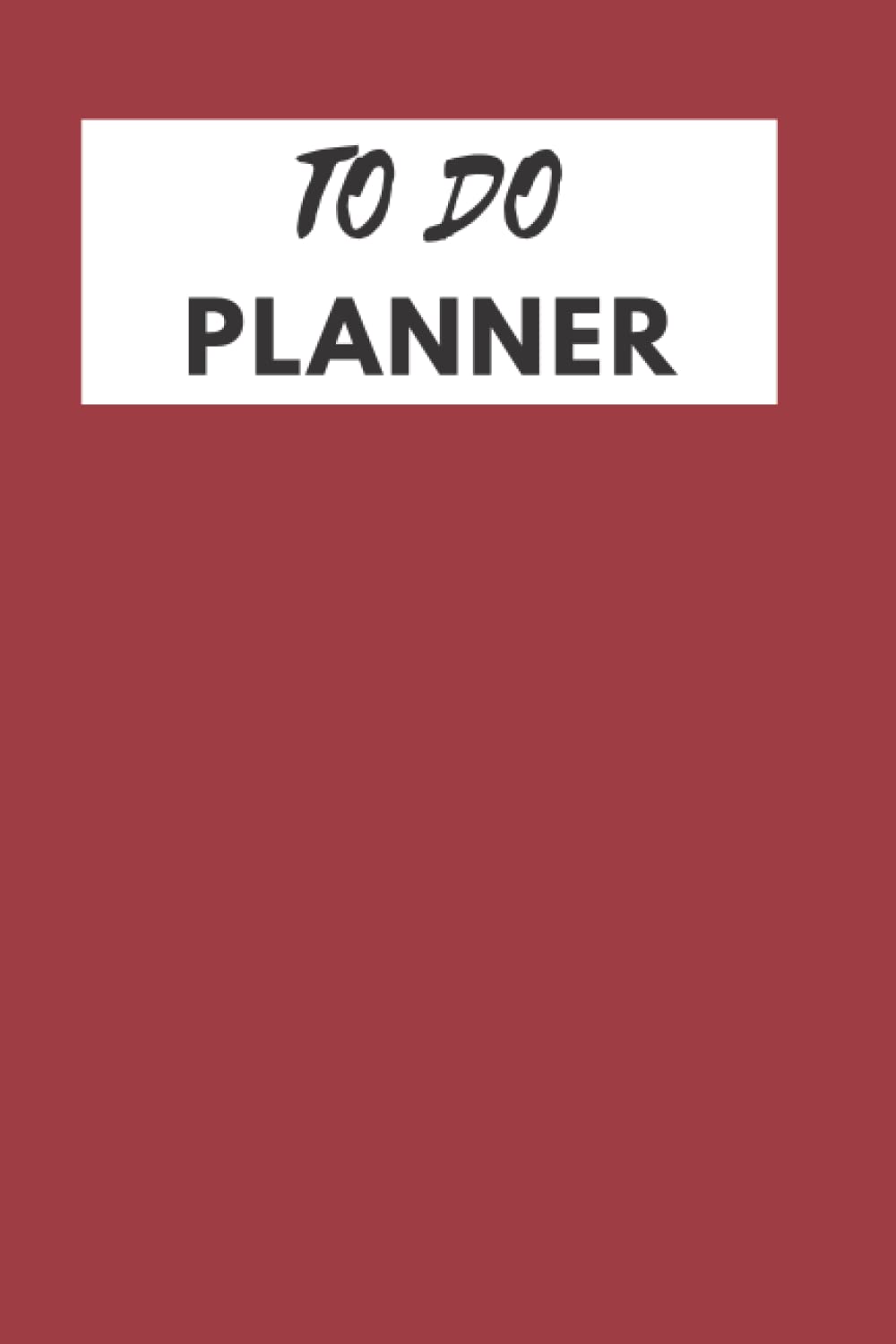 PLANNER: to-do planner, 120 pages