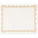 Best Paper Greetings Certificate Paper with Brown Borders - 96 Pack - Blank Printer Friendly Letter Size Gold, 8.5 x 11 Inches