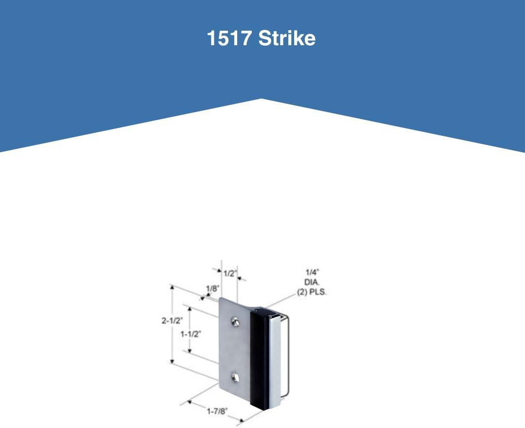 Bathroom Partition Door Converts Concealed Latch Operation to Slide Latch Operation Inswing - Used on 1" Round Edge Doors - 111168
