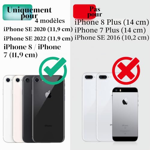 Coque iPhone 8 antichoc et imperméable protection intégrale rose