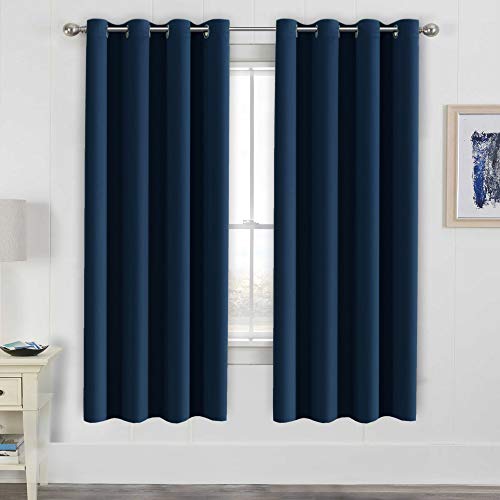 H.VERSAILTEX Ultimate Blackout Solid Grommet Thermal Insulated Curtain Panels/Drapes,52W x 72L - Inch