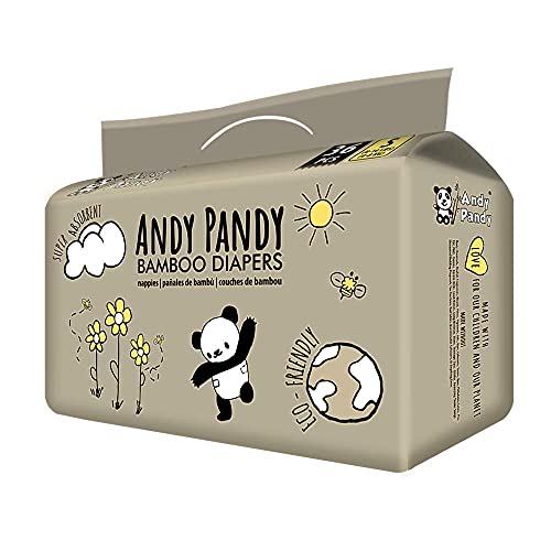Image of Andy Pandy Bamboo Disposable Diapers Small, White, 8-16 lbs, 36 Count