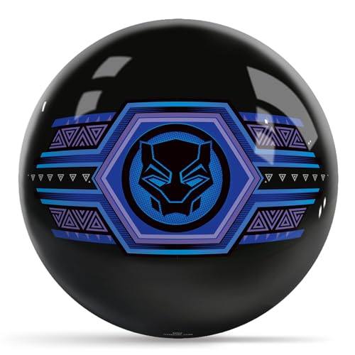 KR Strikeforce Marvel - Avengers - Black Panther Wakanda Forever Logos 8lb Bowling Ball