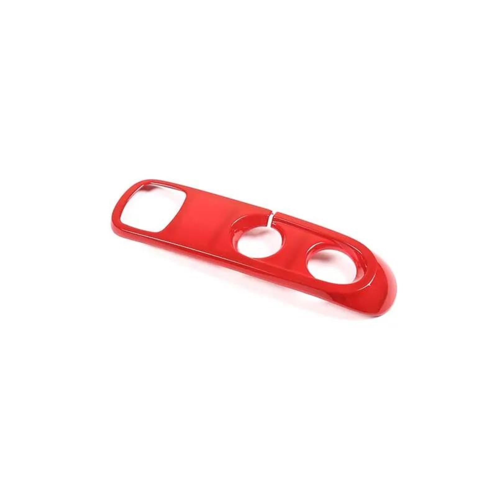 for Mercedes for Smart 451 for Fortwo 2009-2015 Car Center Console Gear Shift Panel Cover Trim Stickers OOPUHKSY(Red)