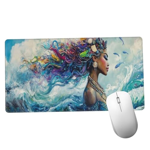 Colorido Alfombrilla Ratón 1400x600x3mm Alfombrilla Raton XXL con Base de Goma Antideslizante,Accesorios Gaming Belleza,Ordenador Gamer Regalos,Mouse Pad Gaming Mejora La Precisión Y La Velocida Y564