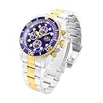 Invicta-Stainless-Steel-Pro-Diver-Analog-Blue-Dial-Mens-Watch-1773-Band-ColorSilver
