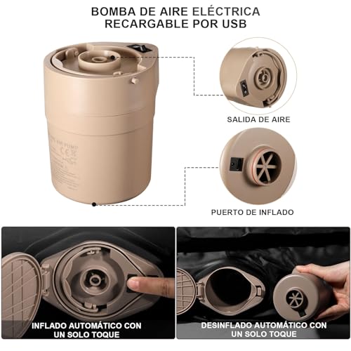 Colchones Inflables, Outdoors colchon inflable individual Marca JNNQI (3)