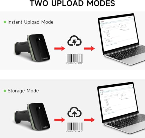 Image of 2D Wireless Barcode Scanner,Bluetooth6.0 & Wireless2.4G & USB Wired Connection, 1D QR Bar Code Reader Scanner Automatic Fast Precise scanning for Smart Phone, Tablet, PC
