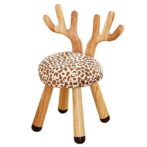 Preisvergleich Produktbild Kleiner Hocker / Cartoonhocker / Kinderhocker / Schuhbank, Umweltfreundlich Natürlich, Stark, Starke Tragfähigkeit, Optional (Ziege, Kaninchen, Hirsch, Drache, Schaf)