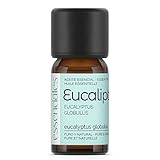 essenciales - olio essenziale di eucalipto bio, 100% puro e certificato ecologico, 10 ml | olio essenziale eucaliptus globulus bio