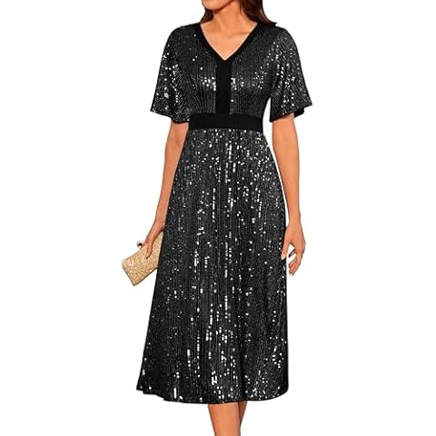 GRACE KARIN Elegant Sequin Evening Dress Cover