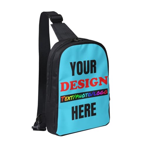 Custom Sling Backpack for Men Women Personalized Crossbody Sling Bag with Photo Logo Text Customized Shoulder Backpack for Sports Travel Leisure Outdoor2