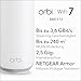 NETGEAR Orbi 370-Serie Dualband WiFi 7 Mesh-Netzwerksystem für Häuser/Wohnungen (RBE372) WLAN-Router + 1 Repeater, Sicherheitsfunktionen,3,6 GBit/s, Abdeckung 240 m2, 70 Geräte, 2,5G Internet, BE3600