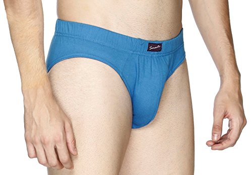 Image of Semantic Men's Solid Cotton Brief Underwear - Pack of 3