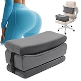 HOMBYS Height Adjustable BBL Pillow After Surgery, BBL Recovery Pillow with Lumbar Cushion for Sitting, Foam Brazilian Butt Lift Recovery Cushion for Car Seat, Office, Home (Gray)