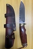 DRACHENADER Damast Jagdmesser – 67 Lagen Vg10 Damaststahl...