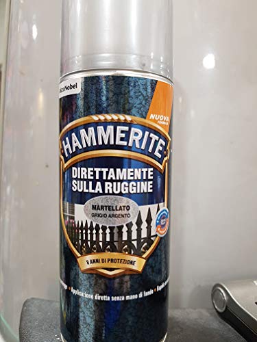 Hammerite smalto spray 400ml grigio martellato