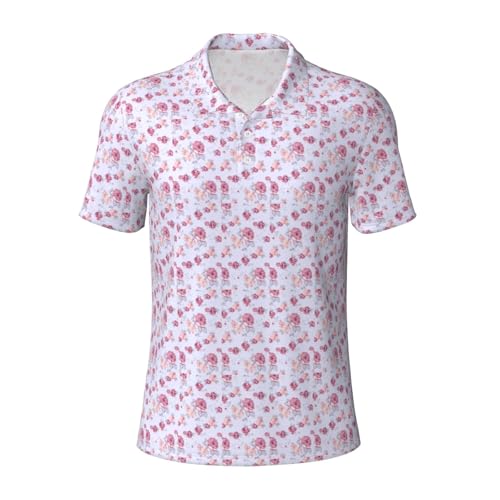 Chemise décontractée homme respirante roses rouges finie la surchauffe en plein air