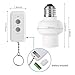 DEWENWILS Remote Control Light Bulb Socket, Wireless Light Bulbs Socket Switch Kit with Controller, Remote Light Socket E26/E27 Base for Pull Chain Light Fixture, No Wiring, Programmed, ETL Listed