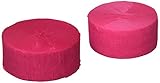 Crepe Streamer 81 Feet 2/Pkg-Hot Pink