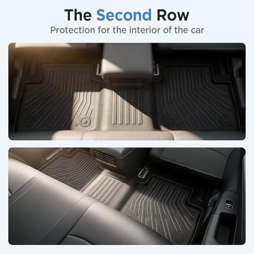 Image of Floor Mats for Toyota RAV4 2026 Hybrid Full Set All Weather Floor Mats for Toyota RAV4 Accessories 2026 TPE Back Seat Cover Protector Trunk Frunk Mat(Not for Limited with Subwoofer and PHEV)