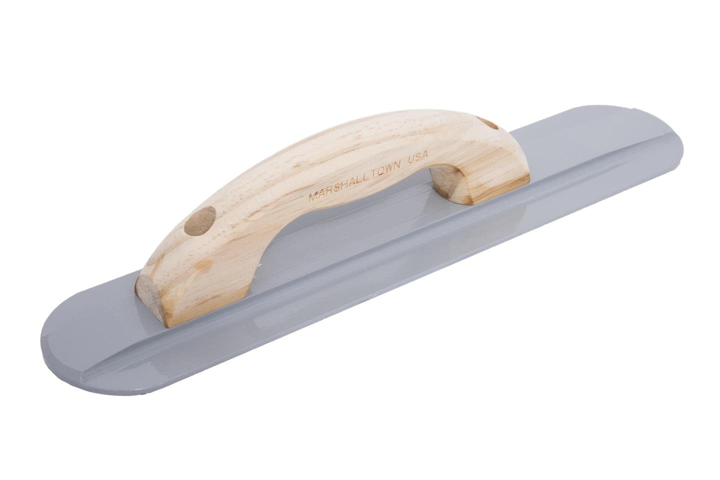 Lisciatrice a mano Marshalltown con manico in legno, magnesio, per pavimento e calcestruzzo, dimensioni della lisciatrice: 406x79 mm
