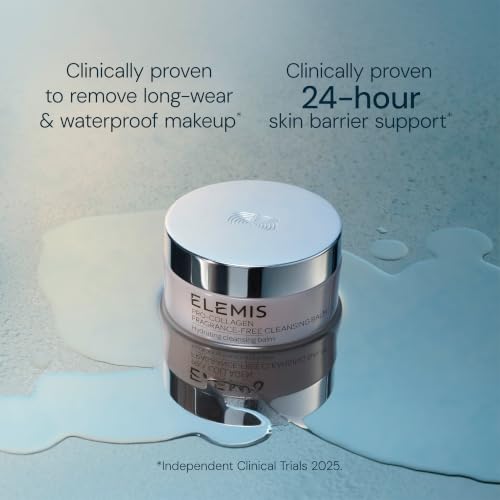 Image of ELEMIS Pro-Collagen Cleansing Balm Makeup Remover, Hydrating Facial Cleanser, Oil Cleanser, Oil Makeup Remover, Deep Cleanse