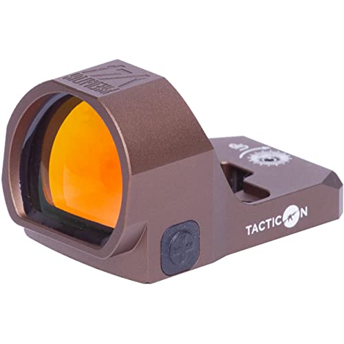 Tacticon Predator V4 | Combat Veteran Owned Company | Compact Reflex Red Dot Sight | Auto Off Shake Awake (Bronze)