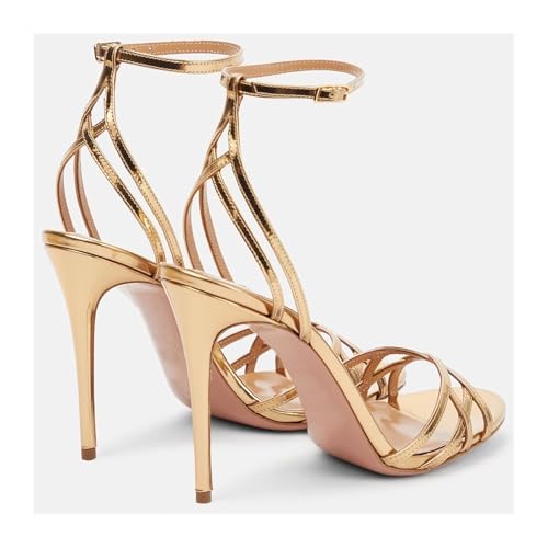 Gold Lace-up High heels, Women's Lace-up High3