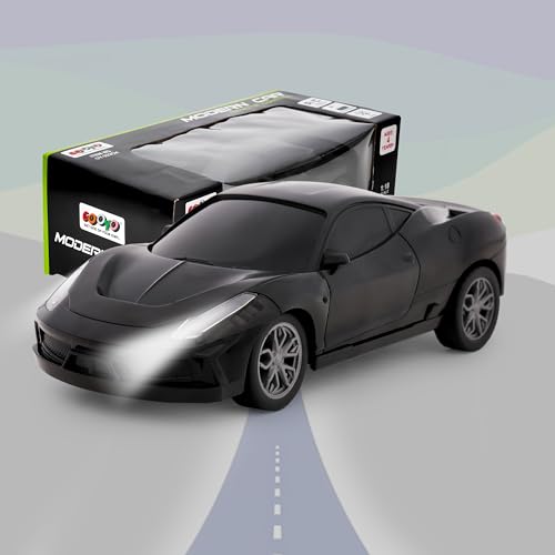Gooyo GY-222CH Rechargeable Remote Control Car Toy | Black Color, Power Source: Lithium Rechargeable Battery for Car (Included) & 2xAA Battery for Remote Controller (Not Included)