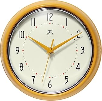 Infinity Instruments Round Metal Retro Wall Clocks product image