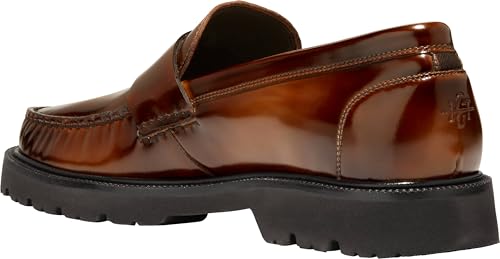 Cole Haan Cole Haan Mens American Classics Penny Loafer, Dark Chocolate/Light Amber Brushoff/Black, 8-W US