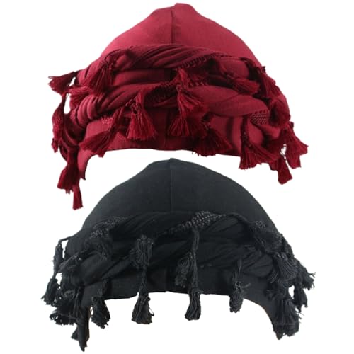 Turban satin homme anti-frisottis | Head wrap durag hip-hop coupe-vent 2 pièces