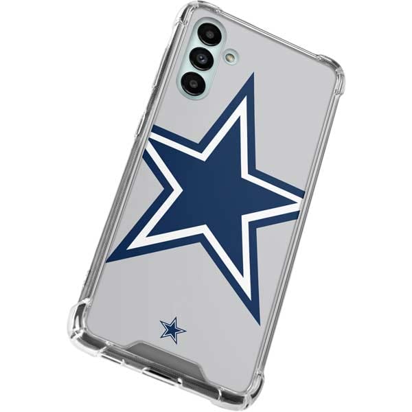 Skinit Clear Phone Case Compatible with Galaxy A13 5G - Officially Licensed NFL Dallas Cowboys Large Logo Design