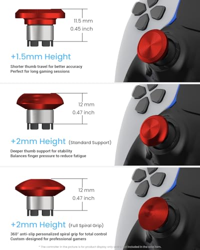 Image of CHARM FOCUS Metal Thumbsticks & Back Paddles for PS5 Edge Controller