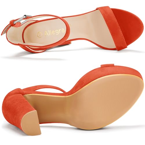 Image of Allegra K Women's Platform High Heel Ankle Strap Chunky Heels Sandals