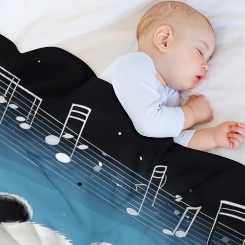 Couverture en molleton pour canapé et lit motif panda - 8