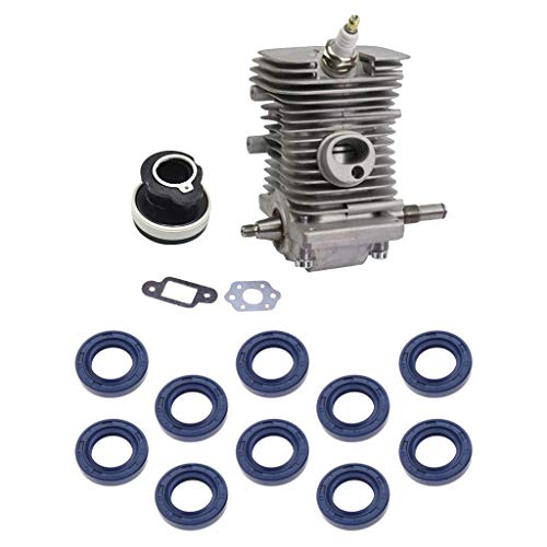 B Blesiya Engine Motor Cylinder Crankshaft Pan+20Pcs Chainsaw Crank Oil Seal for Stihl