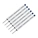 Schmidt P8126, P8126 Short Blue, 6-Pack Schmidt Capless Roller Ball refills, fits Retro 51 Tornado Roller Ball Pens. Same as Retro 1951 Short Capless Rollerball Ink Refill Fine Tip