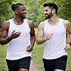 COSHAL® 1 Men's Cotton Vests Tank Tops Sleeveless Plain Breathable Slim Fit Summer Top Vest Everyday Athletic wear, Easy Fit Men Workout Shirts (Size XXL) White #3