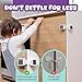 5 Pack Upgraded Baby Proofing Cabinet Latch Locks - No Drilling or Tools Required, Children Proof Cupboard Drawers Latches, Works with Most Cabinets and Drawers - Adhesive Easy Installation