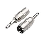 Cable-Matters-2-Pack-635mm-14-Inch-TRS-to-XLR-Adapter-Male-to-Male-XLR-to-14-Adapter-14-to-XLR-Connector