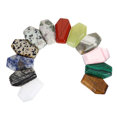 Pierres cristal forme cercueil COLLBATH pour bijoux et decoration