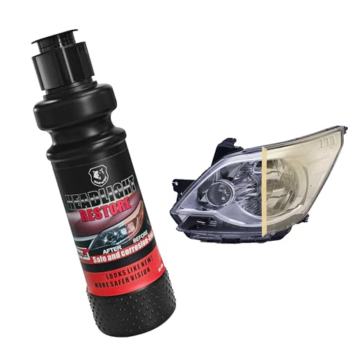 AWINNER Headlight Restoration Kit, Restore Cloudy Lights, Easy Non-Power Tool Process, Lasts Vehicle Ownership